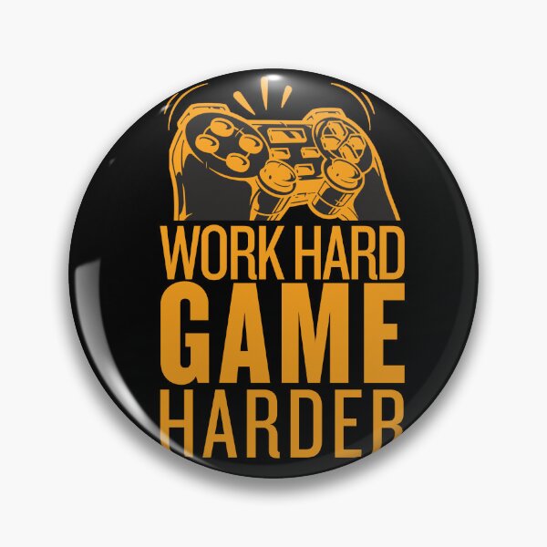 Item preview, Work Hard, Game Harder | Funny Gifts For Gamers designed and sold by BrokenLabel.