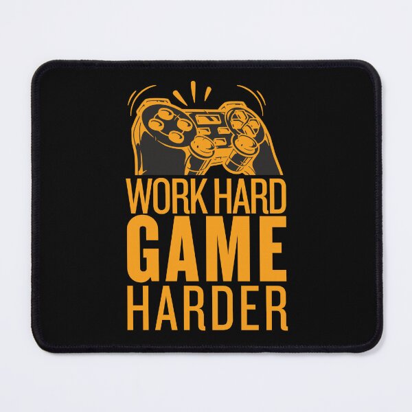 Item preview, Work Hard, Game Harder | Funny Gifts For Gamers designed and sold by BrokenLabel.