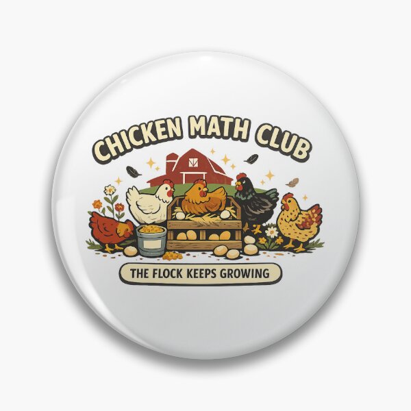 Item preview, Chicken Math Club Funny Backyard Chicken Keeper designed and sold by Concrete Coffee Studio.