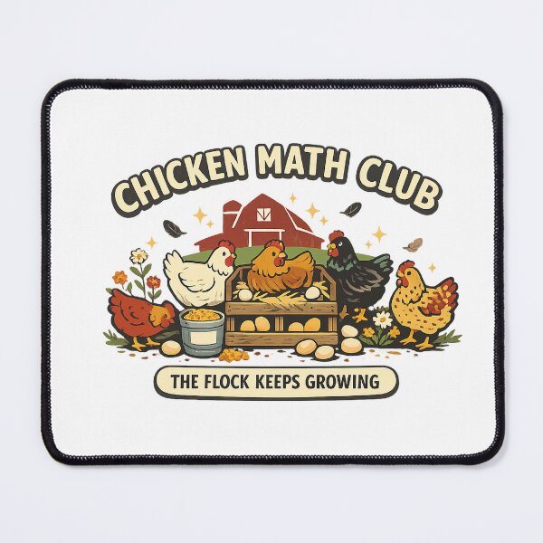 Item preview, Chicken Math Club Funny Backyard Chicken Keeper designed and sold by Concrete Coffee Studio.