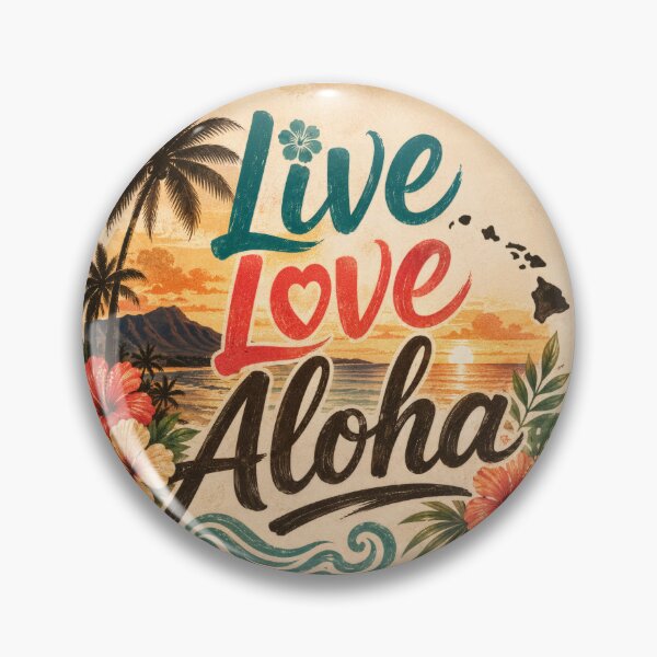 Item preview, Live Love Aloha Hawaiian Sunset designed and sold by  CrimsonBloomSyndicate .