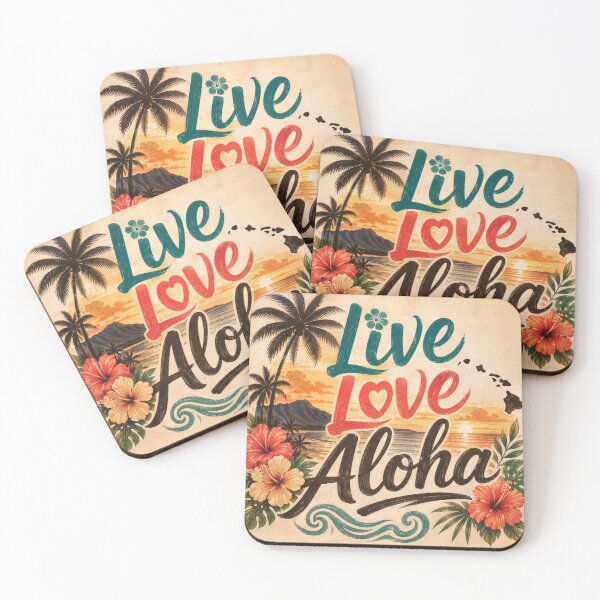 Item preview, Live Love Aloha Hawaiian Sunset designed and sold by  CrimsonBloomSyndicate .