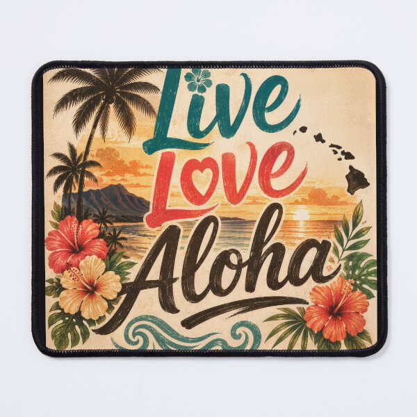 Item preview, Live Love Aloha Hawaiian Sunset designed and sold by CrimsonBloomSyndicate .