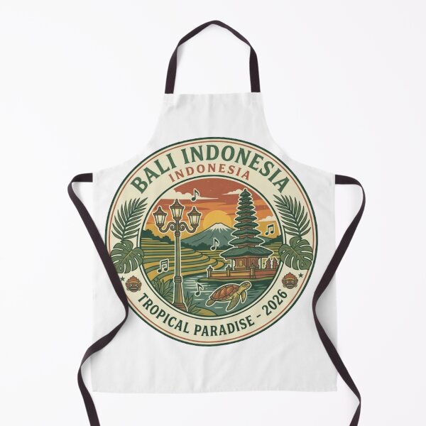 Item preview, Bali Indonesia Tropical Paradise Retro Vintage Travel Sticker designed and sold by Zeyzep.