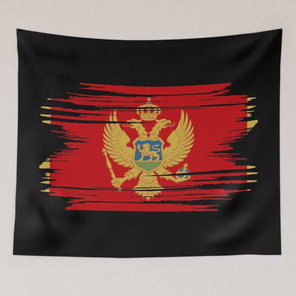Item preview, Distressed Montenegro Flag ME designed and sold by shitpostee.