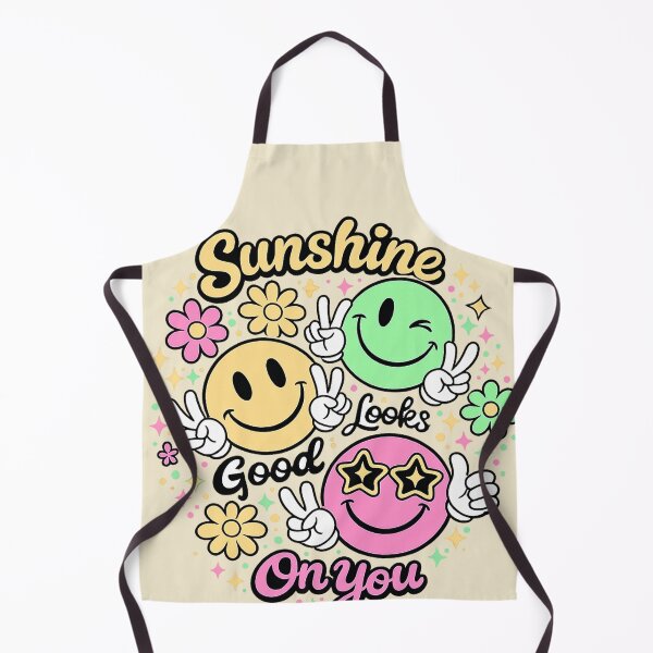 Item preview, Sunshine Looks Good On You Smiley Faces Retro Y2K Cute Happy Typography T-Shirt designed and sold by Rx Graphic Studio.