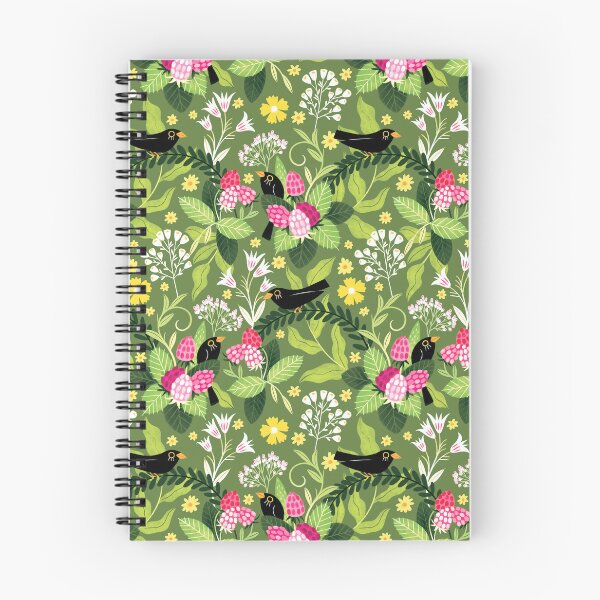 Item preview, Blackbirds & Raspberry designed and sold by LixyDesign.