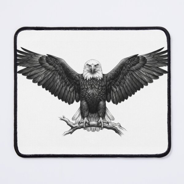 Item preview, Majestic Eagle – Detailed Graphite Illustration designed and sold by BoldConcept43.