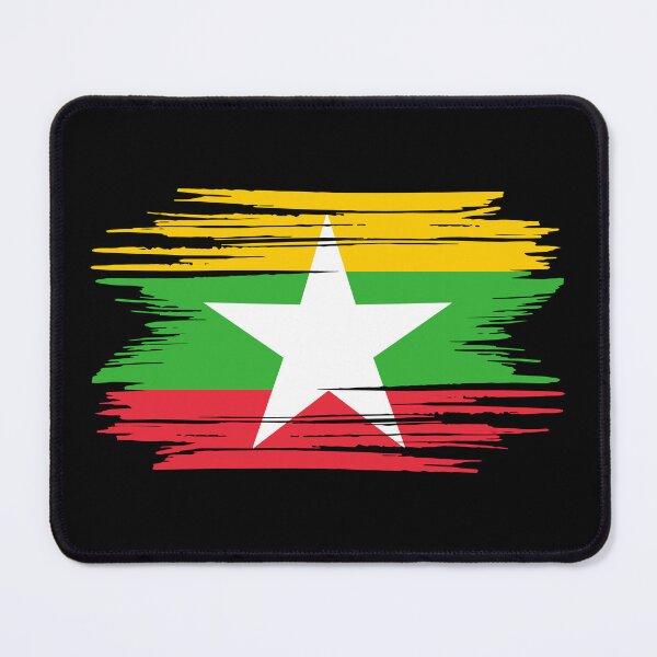 Item preview, Distressed Myanmar Flag MM designed and sold by shitpostee.
