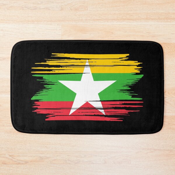 Item preview, Distressed Myanmar Flag MM designed and sold by shitpostee.