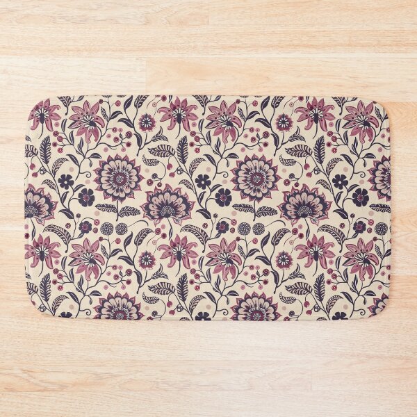Item preview, Vintage Indian Kalamkari Floral Pattern designed and sold by Hanna Ryan.