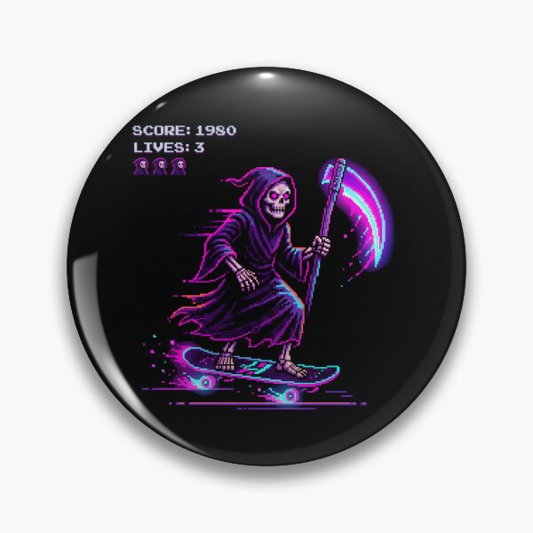Item preview, Vaporwave Retro Arcade Reaper designed and sold by DesignedByMarty.