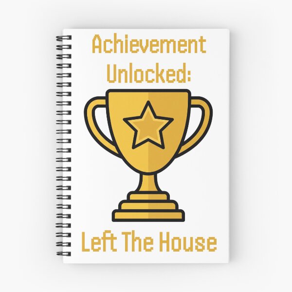 Item preview, Achievement Unlocked Left The House Funny Gamer Trophy designed and sold by SW Shop.