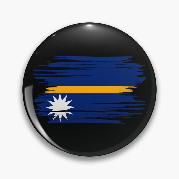 Item preview, Distressed Nauru Flag NR designed and sold by shitpostee.