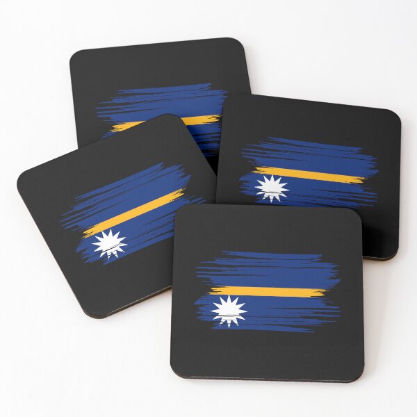 Item preview, Distressed Nauru Flag NR designed and sold by shitpostee.