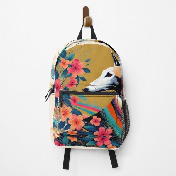 Item preview, GALOGO - Ukiyo-e Suibokuga Greyhounds - Vol. III Floral Contemporary Collection designed and sold by GALOGO – Art for Sighthounds & Animal Welfare.