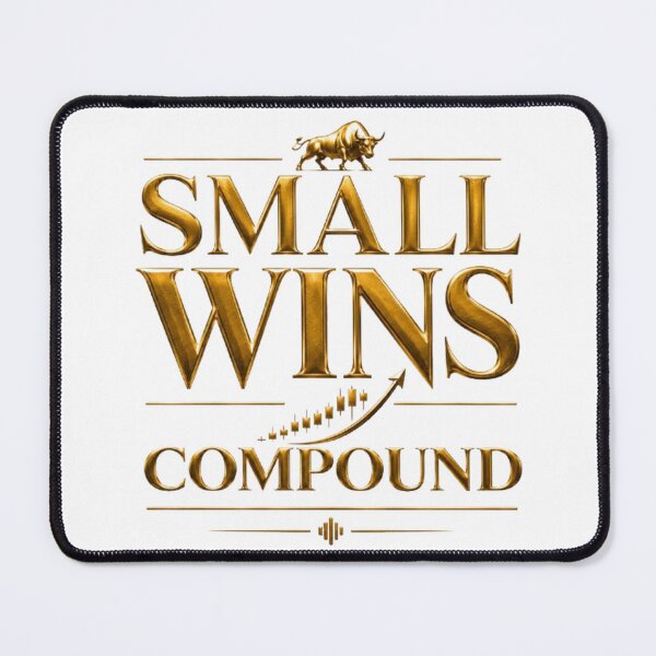Item preview, Small Wins Compound Forex Trading Motivation Design designed and sold by PipForgeStudio .