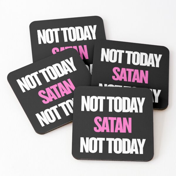 Item preview, Not Today Satan, Not Today | Funny Sarcastic Gifts designed and sold by BrokenLabel.