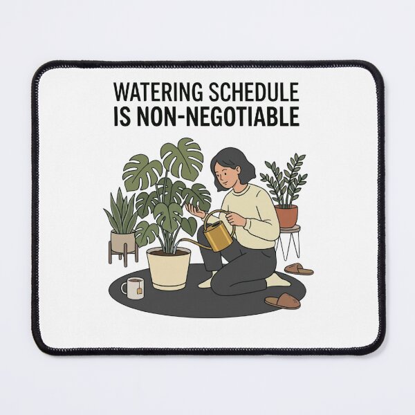 Item preview, Watering Schedule Is Non-Negotiable designed and sold by Northbound Press.