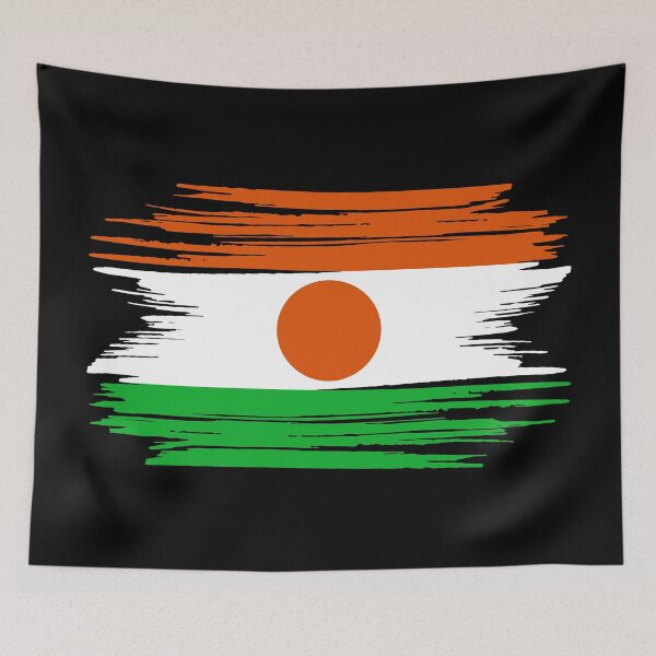 Item preview, Distressed Niger Flag NE designed and sold by shitpostee.