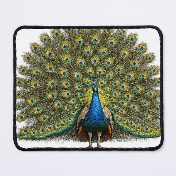 Item preview, Realistic Peacock with Full Display Feathers – Colorful Wildlife Art designed and sold by SmikiM.