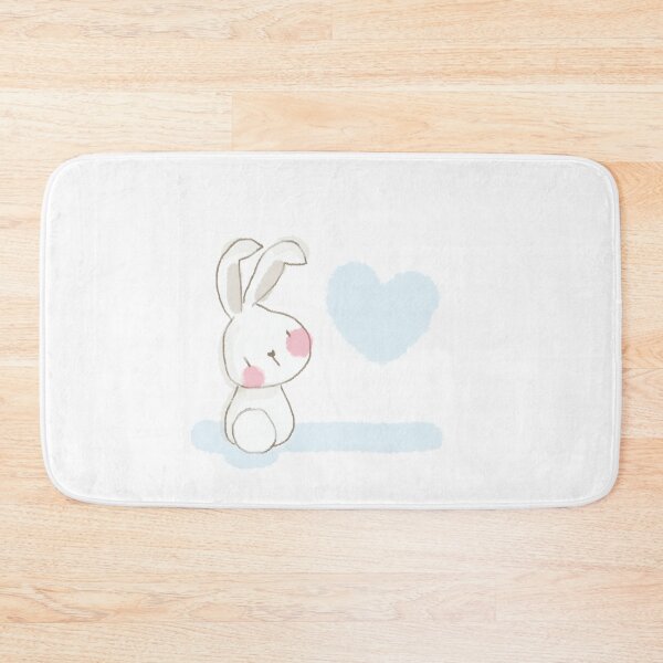 Item preview, Blue love heart bunny designed and sold by Hephzibahlove.
