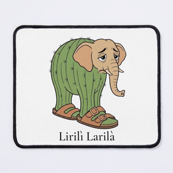 Item preview, Lirili Larila – Funny Italian Brainrot Gift Meme Elephant Cactus Sandals designed and sold by Sekla-Studio.