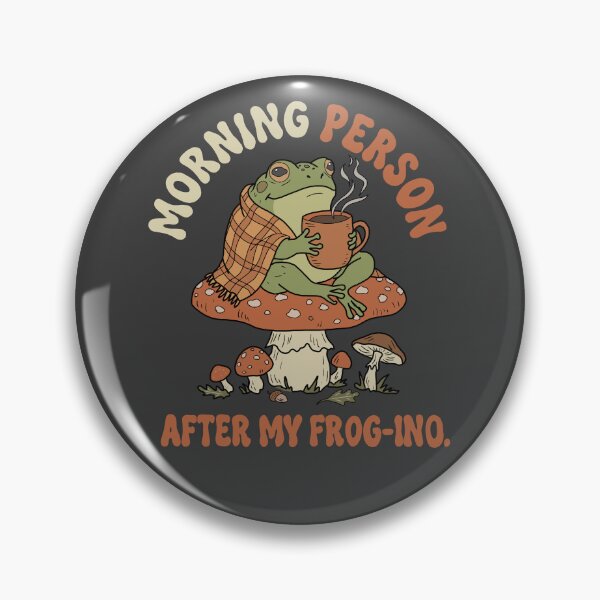 Item preview, Frog Morning Coffee Vintage Toad Meme designed and sold by LeshanArt.