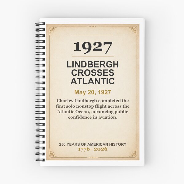 Item preview, America 250 | Lindbergh Crosses Atlantic | 1927 designed and sold by ariksworld.