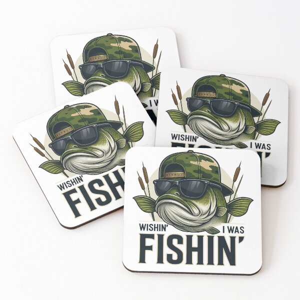 Item preview, Wishin I Was Fishin Funny Bass Fishing designed and sold by suechtmpoa.