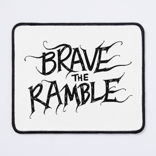 Item preview, BRAVE THE RAMBLE - Bold Aries Tattoo Design designed and sold by Qubivibe.