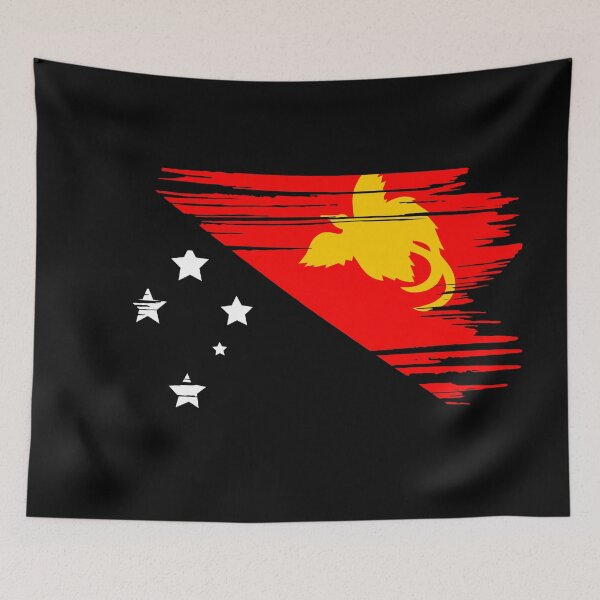 Item preview, Distressed Papua New Guinea Flag PG designed and sold by shitpostee.