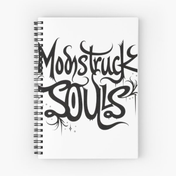 Item preview, Moonstruck Souls - Bold Black Ink Hand Lettering designed and sold by Qubivibe.