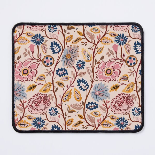 Item preview, Vintage Indian Kalamkari Floral Pattern designed and sold by Hanna Ryan.