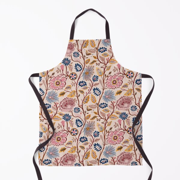 Item preview, Vintage Indian Kalamkari Floral Pattern designed and sold by Hanna Ryan.
