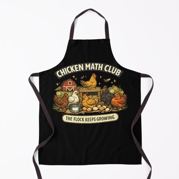 Item preview, Chicken Math Club Funny Backyard Chicken Keeper designed and sold by Concrete Coffee Studio.