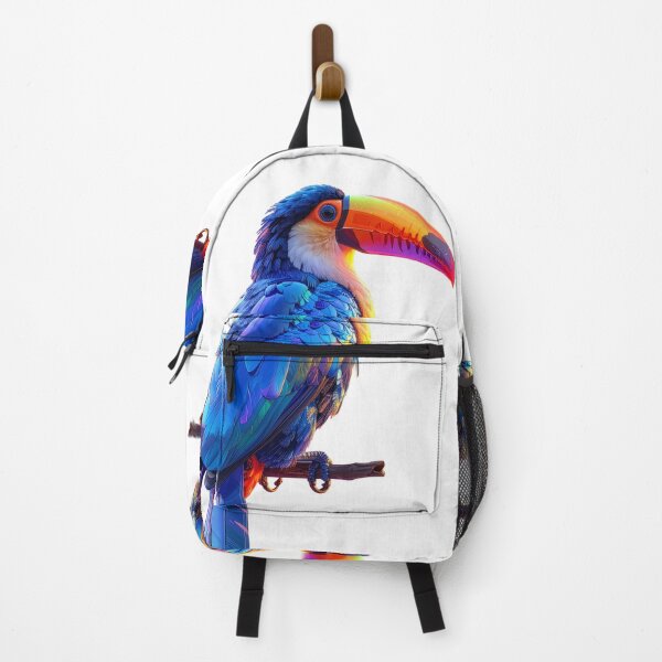 Item preview, Toucan colorful pop art tropical bird portrait vibrant rainbow shirt gift for bird lovers designed and sold by icemanphotos.