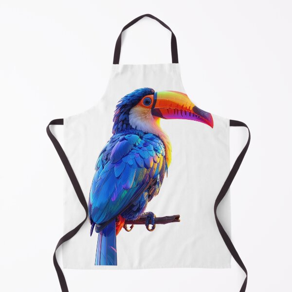 Item preview, Toucan colorful pop art tropical bird portrait vibrant rainbow shirt gift for bird lovers designed and sold by icemanphotos.