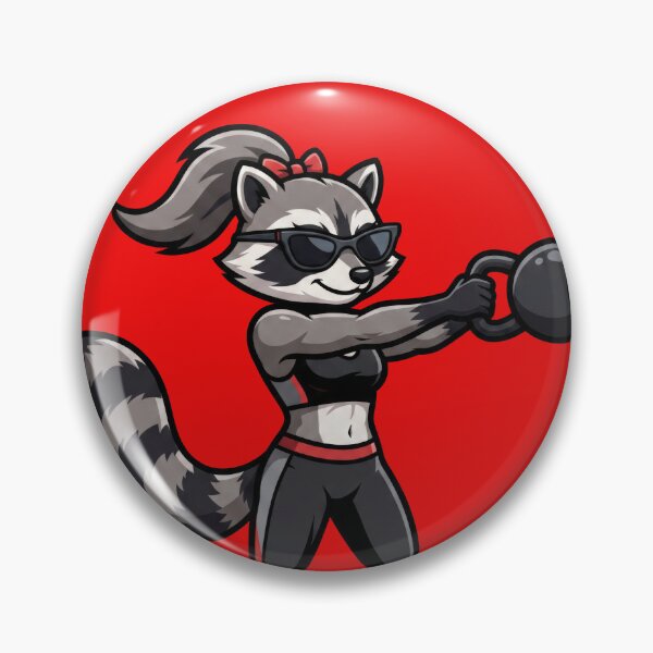 Item preview, Kettlebell Raccoon, Obsessed with Every Interval designed and sold by NerdApproach.