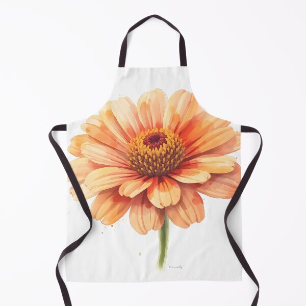 Item preview, Zinnia Flower Watercolor Painting designed and sold by RawNaturePrints.