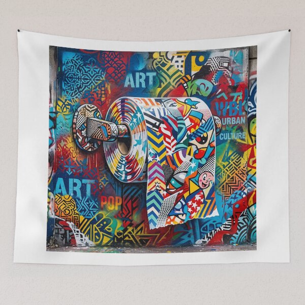Item preview, Bathroom Art Roll Of Toilet Paper designed and sold by Home Decor Art.
