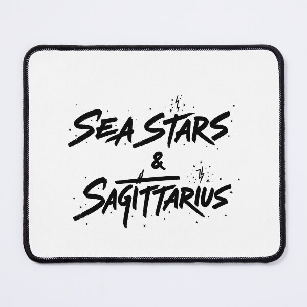 Item preview, SEA STARS & SAGITTARIUS Bold Black Ink Hand Lettering designed and sold by Qubivibe.
