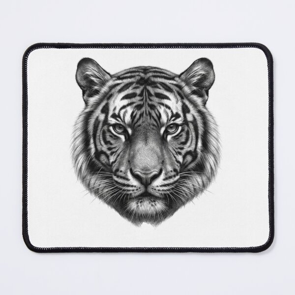 Item preview, Fierce Tiger – Detailed Graphite Illustration designed and sold by BoldConcept43.