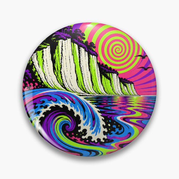 Item preview, Rügen Baltic Soul Chalk Cliffs Psychedelic designed and sold by HoshisWorld2018.