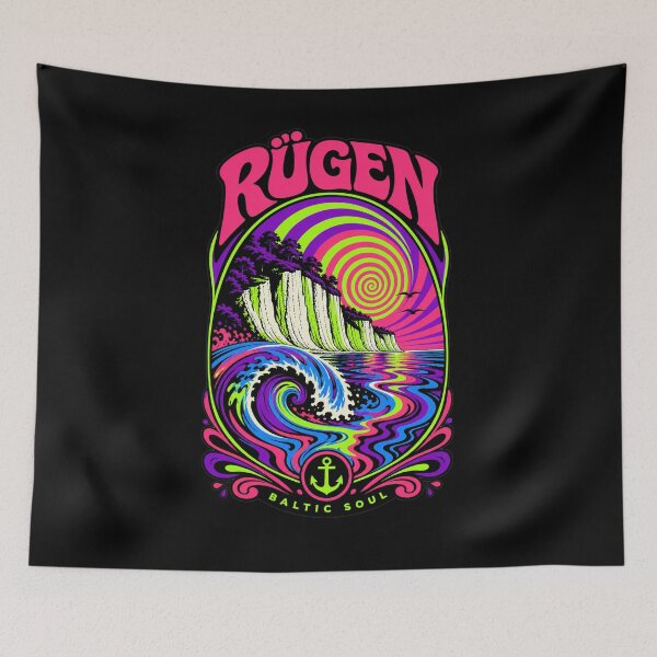 Item preview, Rügen Baltic Soul Chalk Cliffs Psychedelic designed and sold by HoshisWorld2018.