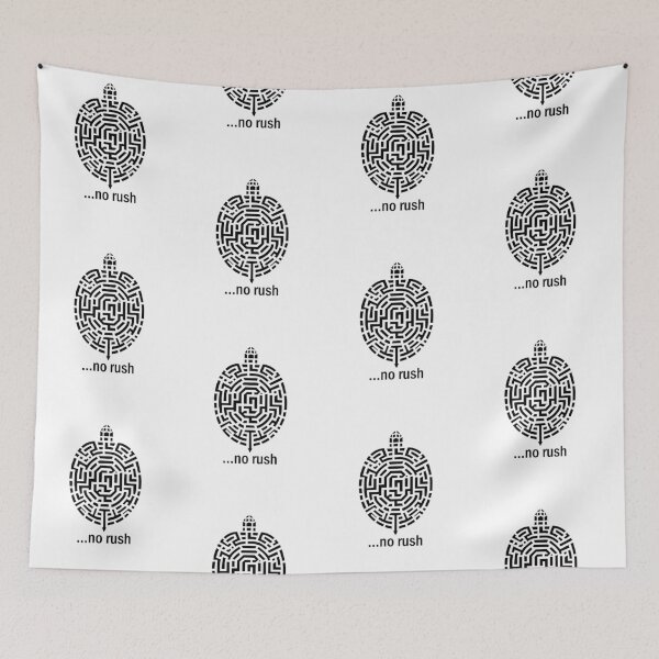 Item preview, Maze Turtle Illustration – No Rush – Labyrinth Art| Slow Living Gift designed and sold by FMproject.
