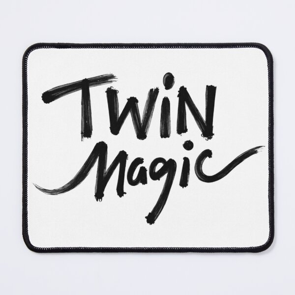 Item preview, TWIN MAGIC Hand Lettering Tattoo Flash Design designed and sold by Qubivibe.