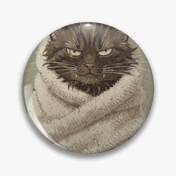 Item preview, Damp Betrayed Havana Brown Cat After a Bath Folk Art designed and sold by PictorialWhimsy.