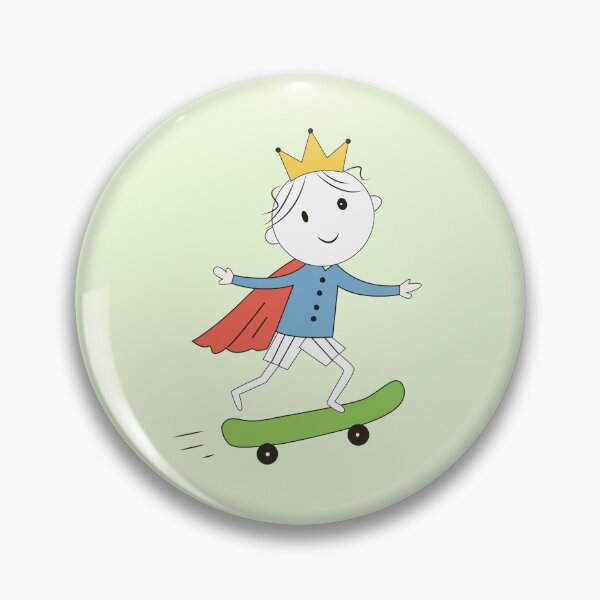 Item preview,  Little Prince on Skateboard | Cool Skater Boy Art designed and sold by TatinkaArtskill.