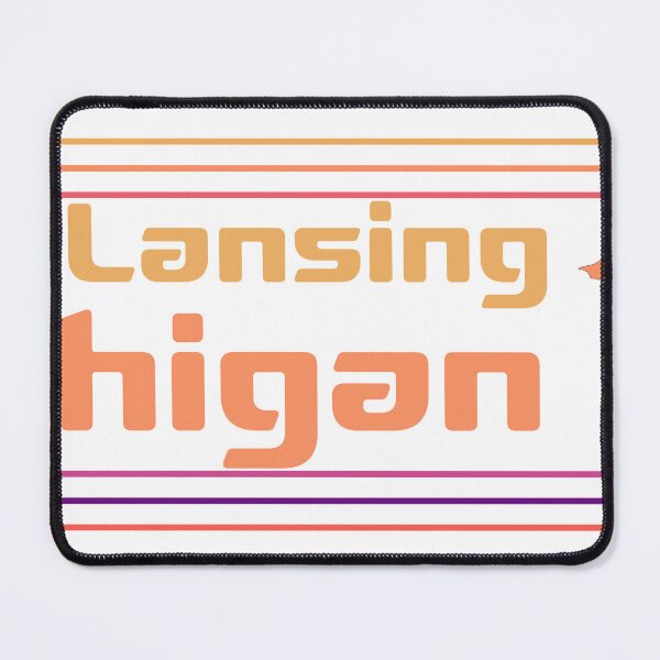 Item preview, East Lansing Michigan City Marked On Map designed and sold by TheIconSmith.